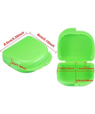6 Pieces Retainer Case Mouth Guard Case Orthodontic Denture Storage Container (Multicolor 1) - Buy Online on GoSupps.com