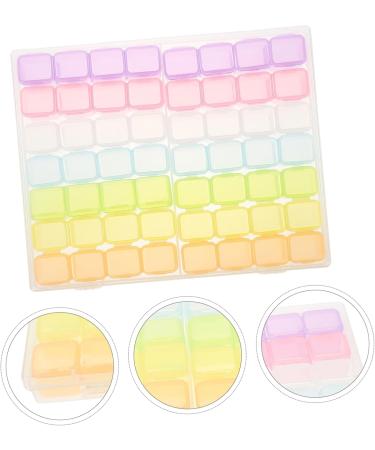 minkissy 2 Sets Nail Art Storage Box Ornament Container Storage Containers Nail Acrylic Powder Nail Organizer Dip Powder Organizer Makeup Drawer Fixed Box Accessories Abs - Buy Online on GoSupps.com