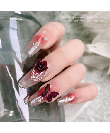 TQUXNGA 1 Box Nails -Jewelry Butterfly -Ties Decorations Manicure Accessory Kit 3D Nail Charms Ornament Accessories - Buy Online on GoSupps.com
