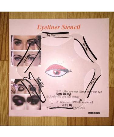 Rachlicy 6 in 1 Eyeliner Stencil for Eyes Cat Liner Makeup Tool with Eye Line Guide Template - Buy Online on GoSupps.com