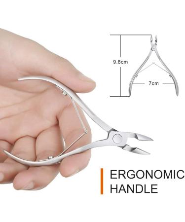 KOZEAR Cuticle Nipper - Surgical Stainless Steel Dead Skin Trimmer and Manicure Tool - Buy Online on GoSupps.com