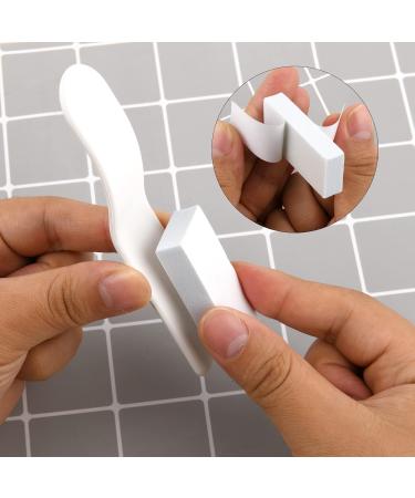 Pack of 4 White Toilet Seat Cover Lifters with Self-Adhesive Stickers - Cosmos - Buy Online on GoSupps.com