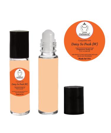 ZEKA PARFUMERIE Daisy So Fresh (W) Fresh Floral & Fruity Fragrance Body Oil for Women Alcohol-Free Perfume Oil Roll-On Long Lasting Made in USA 1/3 fl oz (9.86 ml) Free Economy Shipping - Buy Online on GoSupps.com