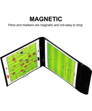 LEAP Soccer Coaching Board Kit | Magnetic & Foldable Clipboard for Soccer Coaches | Includes Dry Erase Markers | Tactical Tactics Board Set - Buy Online on GoSupps.com