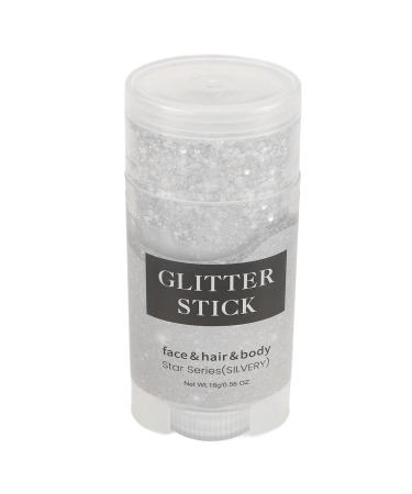 Buy Silver Glitter Stick Gel - Versatile Long Lasting Body Glitter for Parties | Easy to Clean - International Shipping Available - Buy Online on GoSupps.com