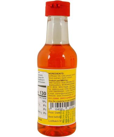 Akabanga Chilli Oil Sauce - Piri-Piri Bird's Eye - 50.000-100.000 Scoville - Rwanda Africa (3 x 100 ml) - Buy Online on GoSupps.com