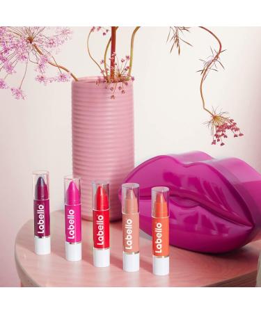  Labello Labello Warm Pink Lip Pencil Butter Lip Pencil with Formula Enriched with Natural Oils Moisturizing Nourishing Glossy Fuchsia 2 Sticks - Buy Online on GoSupps.com