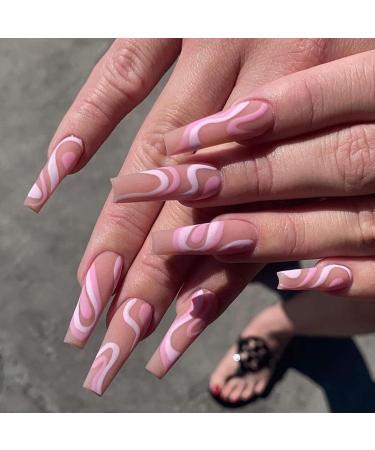 1000 PCS No C Curve XXL Extra Long Square Flat Nail Tips - Clear & Natural | False Nails for Acrylic & DIY Nail Art - Buy Online on GoSupps.com
