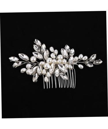 Didiseaon Bridal Headwear Hair Side Combs Elegant Bridal Headpiece Hair Wedding Decor Hairpin Decor Hair Comb Hair Clips Bridal Pearl Hair Pin Grace Crystal Miss White Hair Piece - Buy Online on GoSupps.com