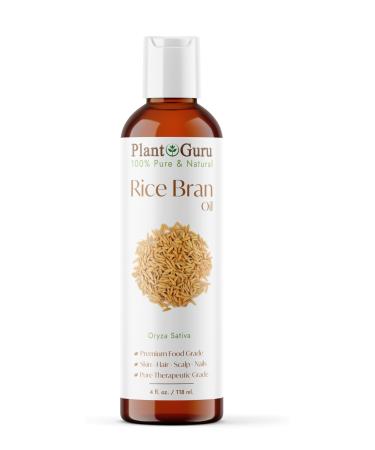 Rice Bran Oil 4 oz. 100% Pure Natural - Skin Body And Face. Great for Hair & More!