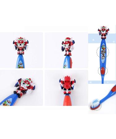 Buy Character Extra Soft Toothbrush Set for Kids 3-5 Years - 5-Pack Transforming Robot Figures - International Shipping Available - Buy Online on GoSupps.com