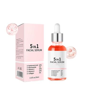 5 In 1 Anti Wrinkle Firming Serum Finones Skin Vitamin Serum Wrinkle Lifting and Firming Essence with Hyaluronic Acid 1Pc
