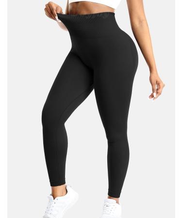 VOYJOY Women's Scrunch Butt Lifting High Waist Yoga Leggings - Black, Small - Buy Online on GoSupps.com