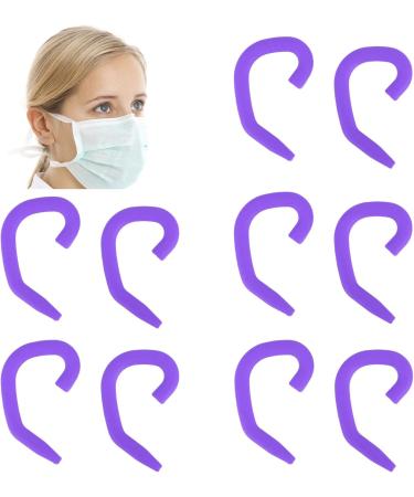 Ear Hooks 5 Pairs Soft Silicone Face Cover Hooks for Kids (Purple) - Buy Online on GoSupps.com
