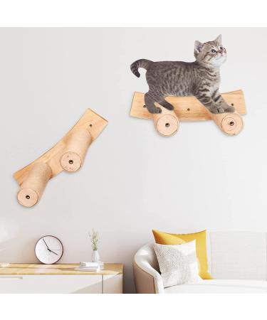 ESPETS Cat Wall Hammock Set with 2 Cat Steps - Stylish Modern Wall Mounted Cat Furniture for Climbing and Sleeping - Buy Online on GoSupps.com