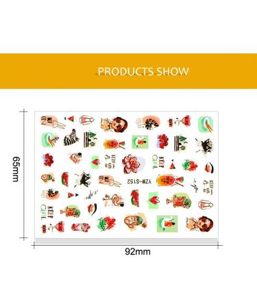 1 Sheet Women Stylish Decals DIY Nail Art Decoration Butterfly-shape Nail Sticker Slider Manicure Tool(YZW-S107) - Buy Online on GoSupps.com