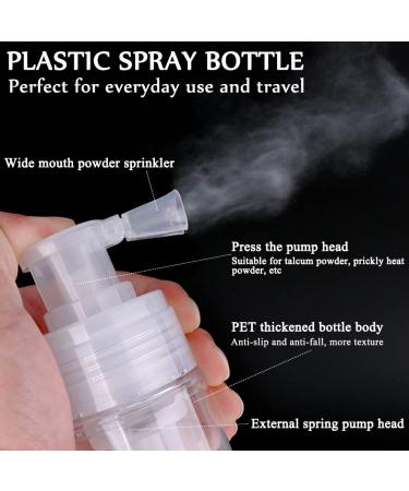 AKOAK 110ml Portable Travel Spray Bottle - Detachable Transparent PET Cosmetic Bottle for Dry Powder - International Shipping Available - Buy Online on GoSupps.com