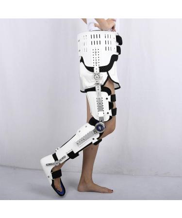 Adjustable Hip Joint Fixation Bracket Adjustable Hip Knee Ankle Foot Support Orthosis Reusable Thigh Knee Braces Leg Ankle Fixed Limb Strap Joint Supports Stabilizer Equipment for Legs Fracture Hip Right