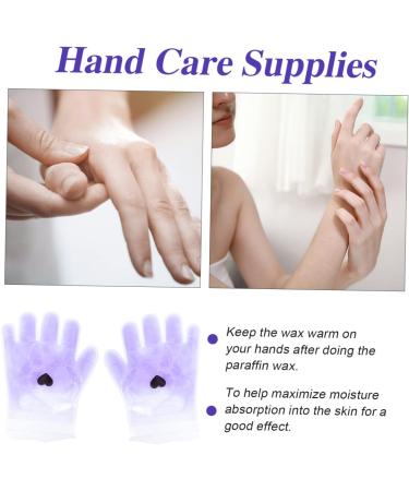 Healeved 1 Pair Lavender Hand Wax Set Paraffin Bath for Hands Paraffin Bath Mitts Spa Moisturizer The Mitten Spa Wax Cover Spa Socks Moisturizing Socks Paraffin Wax Care Hand Mask Purple - Buy Online on GoSupps.com