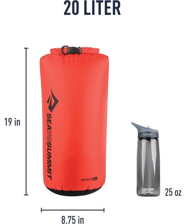 Sea to Summit Lightweight Dry Sack 20L Red - All-Purpose Waterproof Dry Bag - Buy Online on GoSupps.com