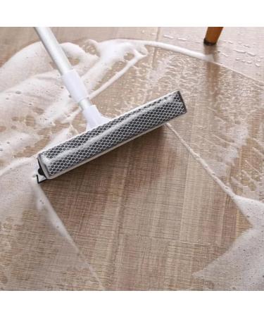 Glass Wiper Window Cleaning Brush Bathroom Mirror Car Cleaning Tool Sliding Door Shower Glass Door Adjustable Long Handle White - Buy Online on GoSupps.com