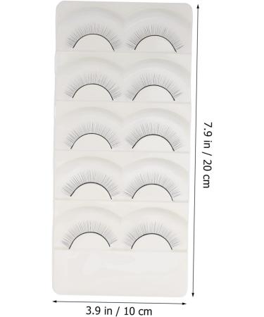 Beavorty 5 Pairs Fake eyelashes reusable black eyelash segmented false eyelash adhesives false eyelashes soft light fake lash handmade eye lashes lash stuff kinds of eyelashes natural fiber - Buy Online on GoSupps.com