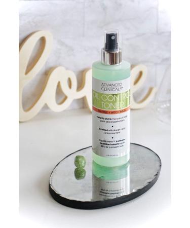 Advanced Clinicals Oil Control Toner - Tea Tree & Witch Hazel 8 oz | Clear Skin Solution - Buy Online on GoSupps.com