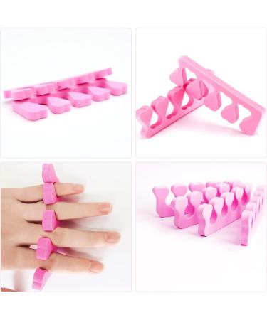 Peach Heart Toe & Finger Separator Set - 24 Pieces | Nail Art Pedicure Tool - Buy Online on GoSupps.com
