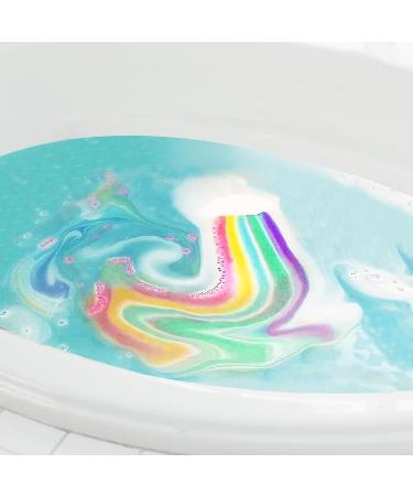 2 Pieces Cloud-Shaped Rainbow Bath Bombs Gift Set 110g Each Large Striped Fizzy Bath Bombs for Kids Adults Handmade Natural Vegan Bath Fizzies with Strawberry Oils Ideal for Relaxing Spa Bath - Buy Online on GoSupps.com