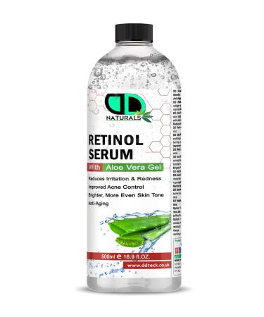DD teck Retinol Serum for Post-Acne Brands Formulated with Aleo Vera Gel Lightening and Pore Minimizer Serum for Face Post-Acne Skin Barrier Repair Non-Comedogenic