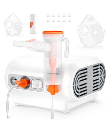 Compressor Nebulizer Machine for Adults and Kids with 1 Set Accessory Portable Jet Nebulizers Personal Steam Inhaler Cool Mist System for Daily Use