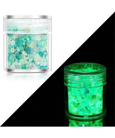 Epoxy Mold Jewelry Glow in The Dark DIY Beauty 24 Colors Nail Art Glitter Luminous Nail Powder Hexagon Sequins Neon Sequins(19) - Buy Online on GoSupps.com