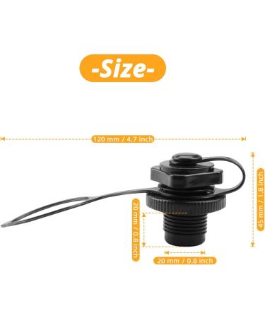 Yonburd Inflatable Boat Air Valve 2PCS Inflatable Boat Spiral Air Plugs One-Way Inflation Replacement Screw for Inflatable Boat - Buy Online on GoSupps.com