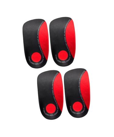 FOMIYES 2 Pairs Arch Corrective Insoles High Heels Foot Arch Sleeve Arch Correction Insoles Absorption Shoe Pad Insoles Shoe Pads Fascia Sole of Foot Men and Women Red