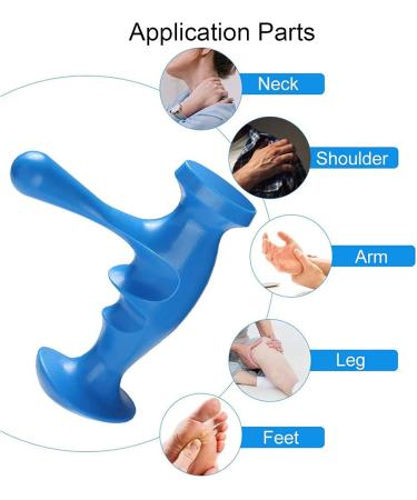 YUYTE T-Shaped Point Massager | Deep Tissue & Self Massage Tool for Relaxation - Buy Online on GoSupps.com
