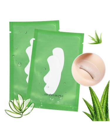 50 pairs of eye pads for eyelash extension eyelashes pads eyelashes eyelashes eyes patches eyelash extension pad accessories under eye pads for eyelash extensions remain well-lunamoon (mini green)