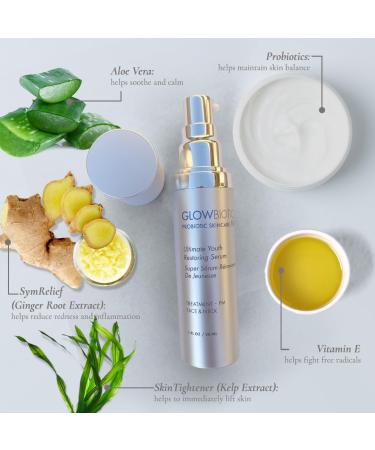 Glowbiotics Vitamin C Serum - Brightening Anti-Aging Probiotic-Enriched | Reduce Pigmentation & Wrinkles | 1 fl. oz - Buy Online on GoSupps.com