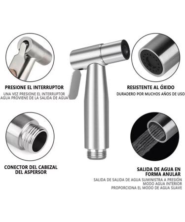 Handheld Bidet Sprayer Set - 304 Stainless Steel Toilet Accessory for Ultimate Cleanliness | Shop Internationally - Buy Online on GoSupps.com