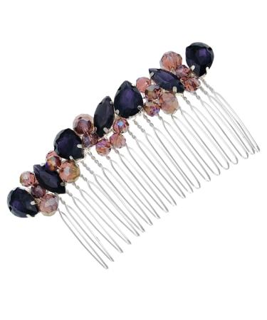 Housoutil Hair piece headband rhinestones bride accessories crown pearl diamond hair accessories vintage wedding Splitter hair curler Hair up comb wild dress wedding hair