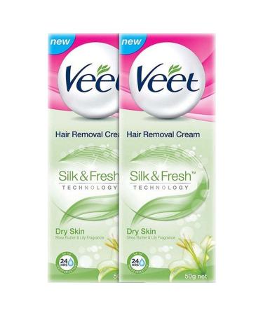 Veet Dry Skin Hair Removal Cream - 50 g (Pack of 2)
