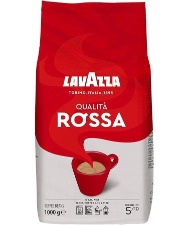 Lavazza Qualita Rossa Arabica and Robusta Medium Roast Coffee Beans 4 x1 kg FREE SUGAR SACHETS  - Buy Online on GoSupps.com