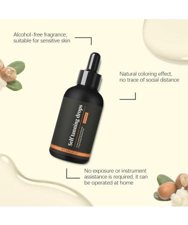 Face Tanning Drops | Huile Autobronzante pour le Corps - Format Voyage 30ml pour Corps et Visage Plage et v nements - Buy Online on GoSupps.com