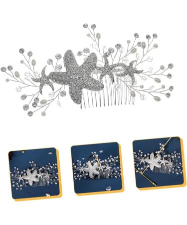 Beatifufu Starfish Hair Comb Hair Comb Hair Side Combs Wedding Hair Accessories for Brides Bridal Hair Comb Hair Comb Accessory Bridal Headpieces for Wedding Decorative Hair Combs - Buy Online on GoSupps.com