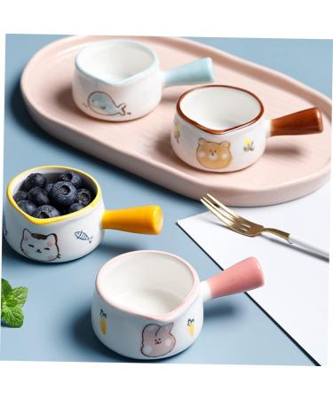 COLLBATH Milk Cup Candy Melting Pot Spice Seasoning Containers Milk Jug Porcelain Milk Pitcher Food Ceramics Assorted Color 9.8x6cm - Buy Online on GoSupps.com