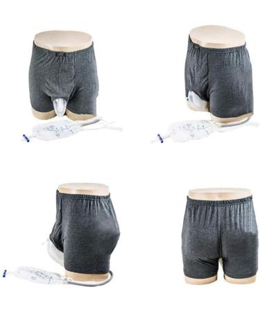 Reusable Portable Male Underpants Wearable Urine Bag Incontinence Pants for Men Urinary Leak Proof Leg Silica Gel Urinal Catheter Urine Bag Holder Collection Bag M Medium - Buy Online on GoSupps.com
