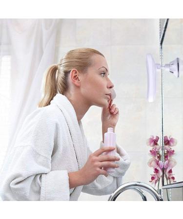 iAdorn 10x Magnifying Lighted Makeup Mirror - Daylight LED Travel Vanity Mirror | Compact Cordless Design | Locking Suction | 6.5 Wide | 360 Swivel Rotation | Portable Illuminated Square Mirror - Buy Online on GoSupps.com