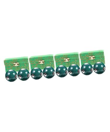 Clispeed 8 STK Health Massage Handball Handmassage Metal Baoding Stress Ball Stress Balls For Adult Fitness Massage Balls Hand Training Balls Magnetic Massage Bug Boccia Tools