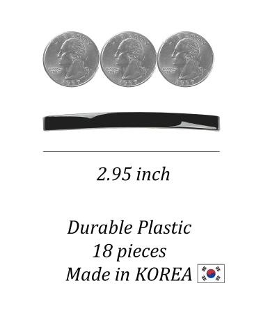 Aurora Pin Hair Barrettes Clips Set - 18 Colored Pieces - Medium Plastic Dome Styling Accessories for Girls & Women - Made in Korea - Buy Online on GoSupps.com