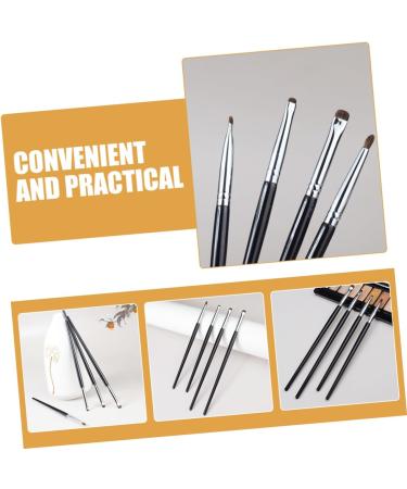 Mikinona 4pcs Eyeliner Brush Eye Brush for Makeup Eye Precision Brush Black Makeup Brush - Buy Online on GoSupps.com