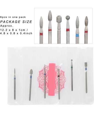 Nail Drill Bits Ceramic Nail Mill Bits Professional Remove Gel Acrylic Cuticle Diamond Tungsten Carbide Tools for Nail Beautify Polishing Clear Care Manicure Pedicure(JG#9) - Buy Online on GoSupps.com